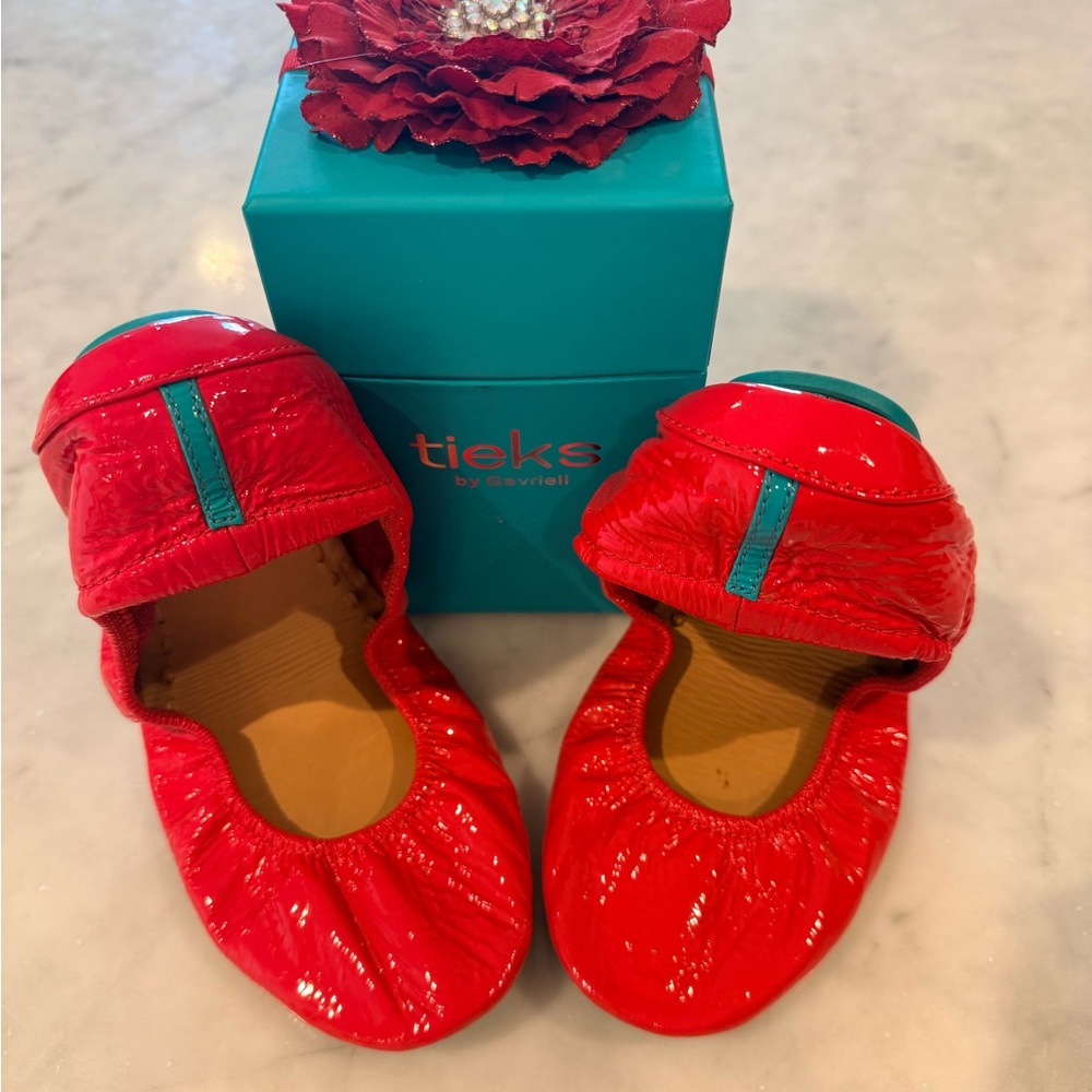 Tieks Razzleberry Patent Leather Flats